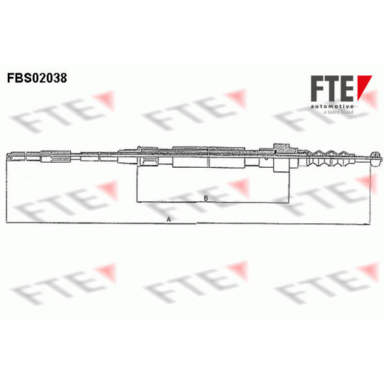 FBS02038 - Cable, parking brake 