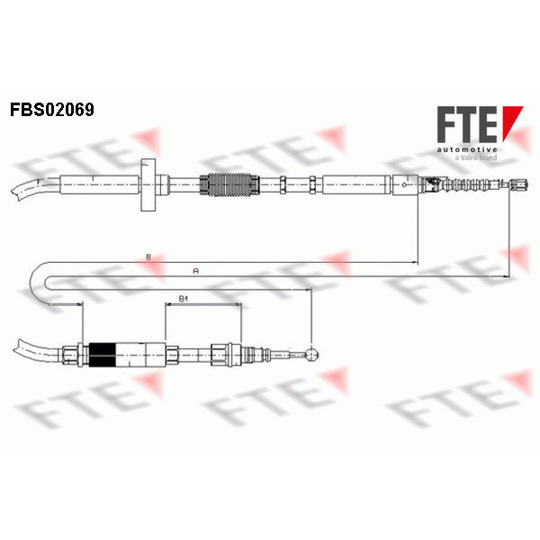 FBS02069 - Cable, parking brake 