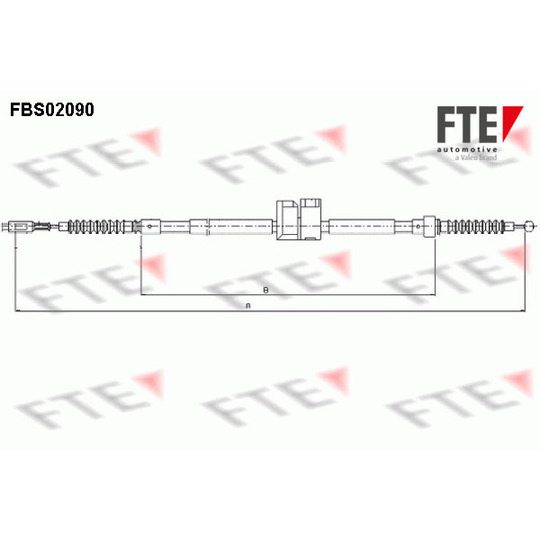 FBS02090 - Cable, parking brake 