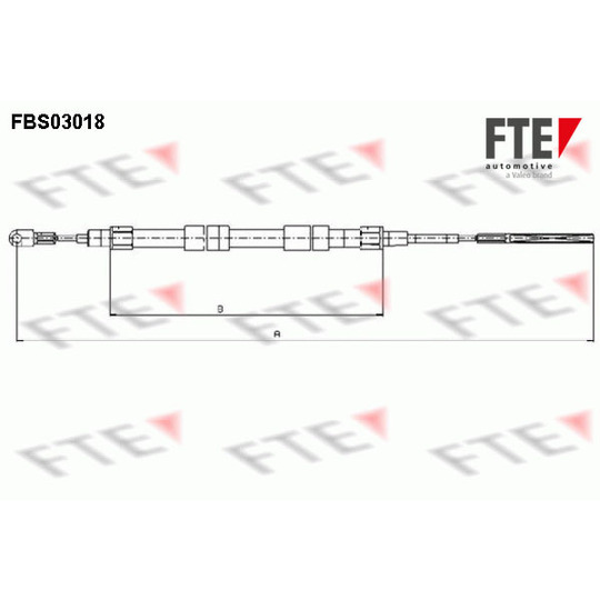 FBS03018 - Cable, parking brake 