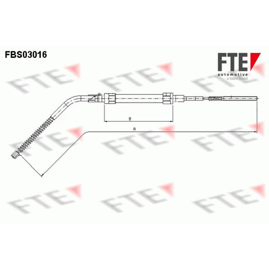 FBS03016 - Cable, parking brake 