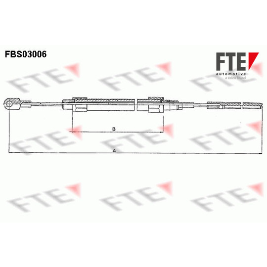 FBS03006 - Vaijeri, seisontajarru 