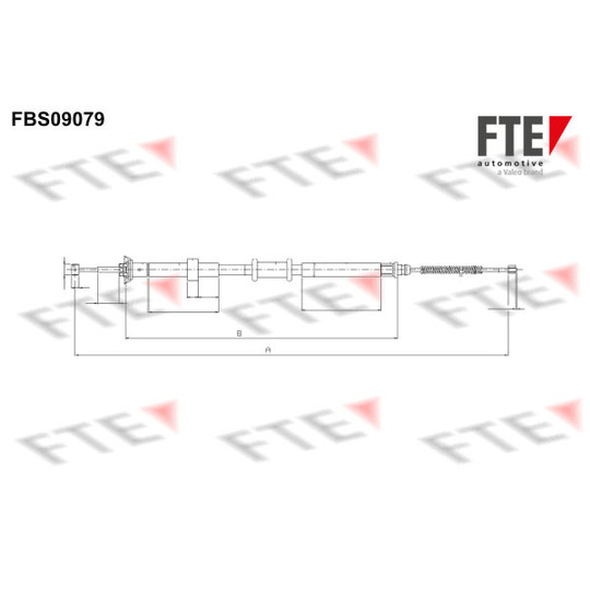 FBS09079 - Vajer, parkeringsbroms 