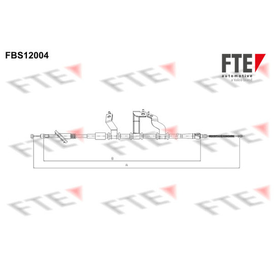 FBS12004 - Cable, parking brake 