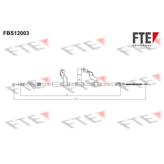 FBS12003 - Cable, parking brake 