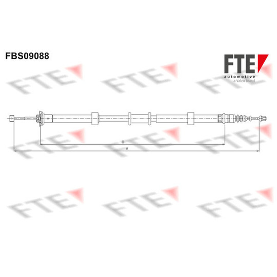 FBS09088 - Cable, parking brake 