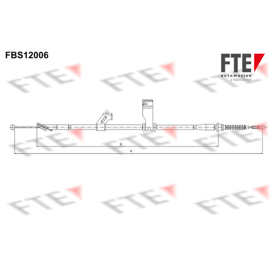 FBS12006 - Cable, parking brake 