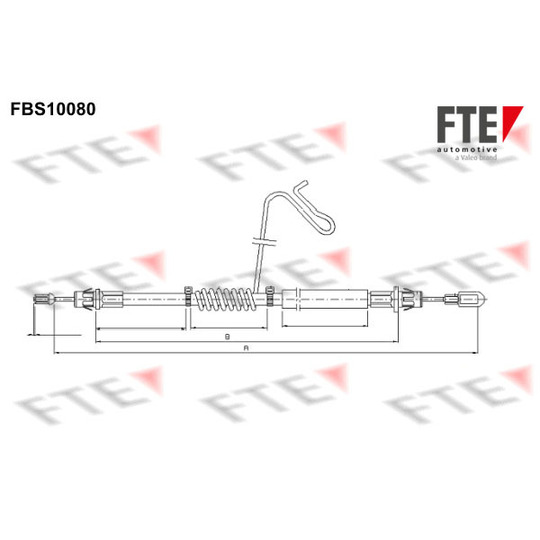 FBS10080 - Cable, parking brake 