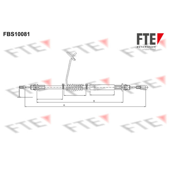 FBS10081 - Cable, parking brake 