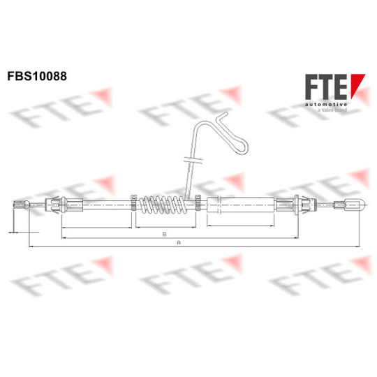 FBS10088 - Cable, parking brake 