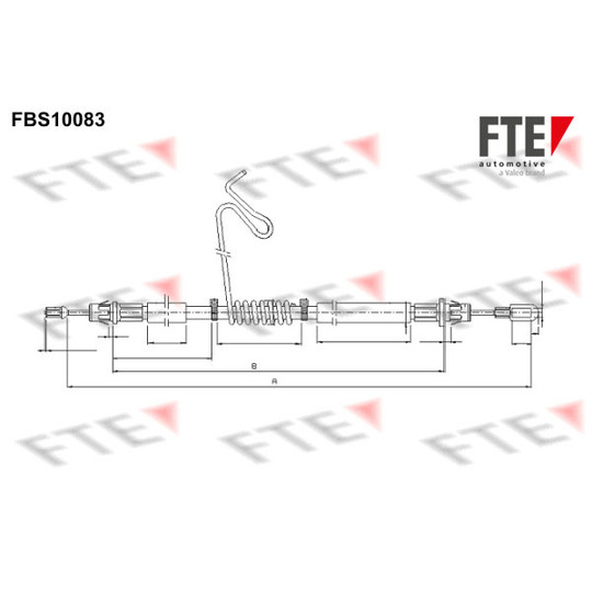 FBS10083 - Cable, parking brake 