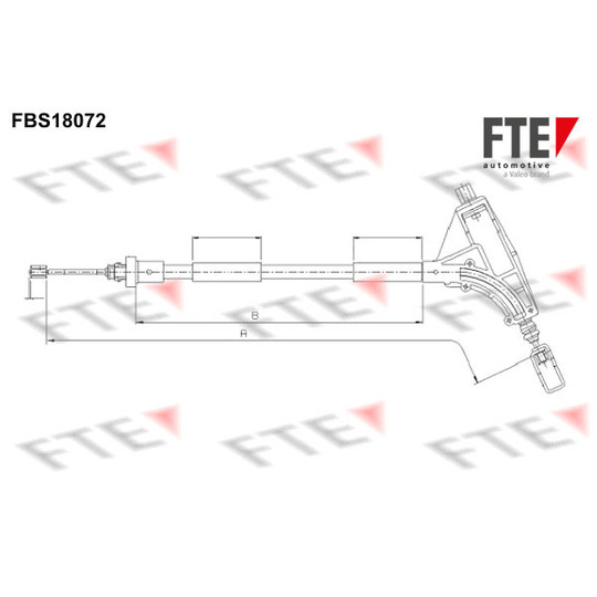 FBS18072 - Cable, parking brake 