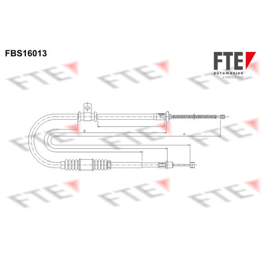 FBS16013 - Cable, parking brake 
