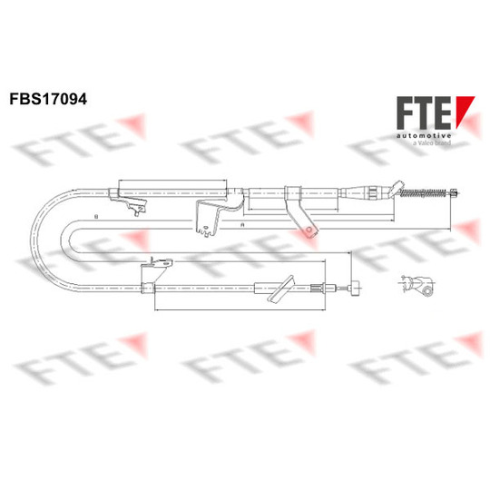 FBS17094 - Cable, parking brake 