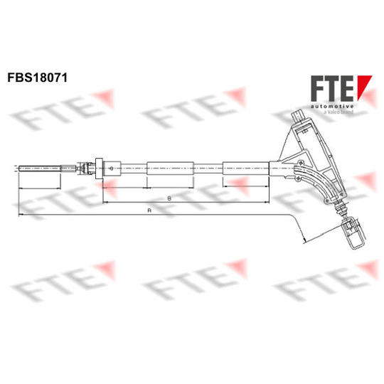 FBS18071 - Cable, parking brake 