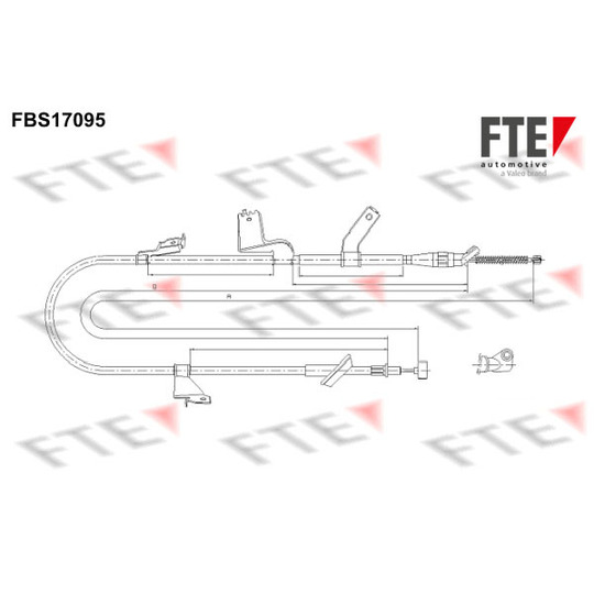 FBS17095 - Cable, parking brake 