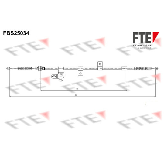 FBS25034 - Cable, parking brake 