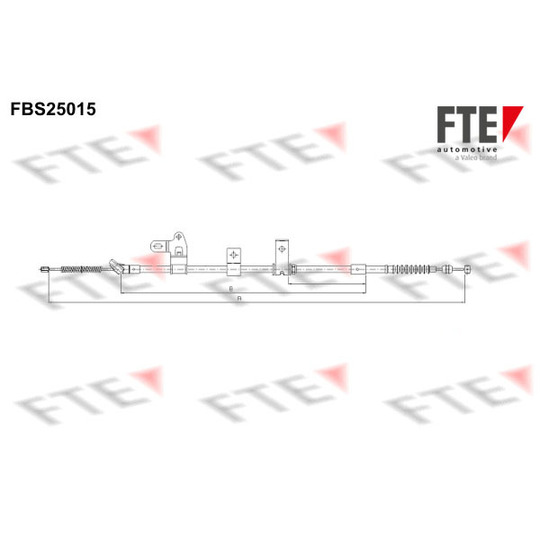 FBS25015 - Cable, parking brake 