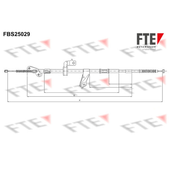 FBS25029 - Cable, parking brake 