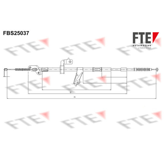 FBS25037 - Cable, parking brake 
