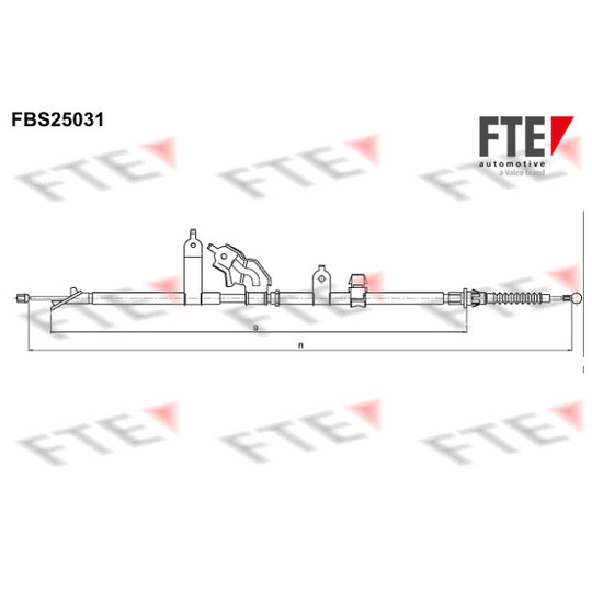 FBS25031 - Cable, parking brake 