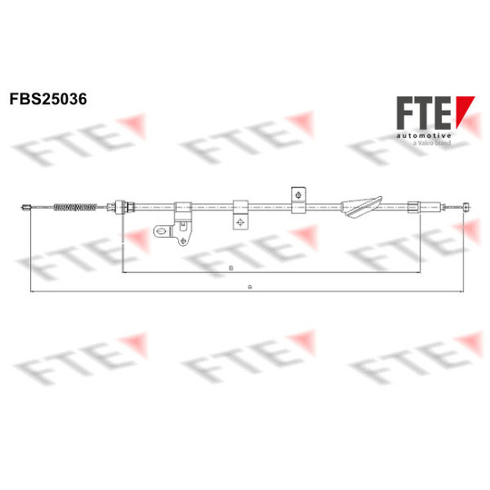 FBS25036 - Cable, parking brake 