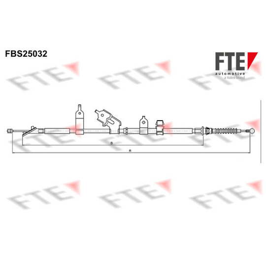 FBS25032 - Cable, parking brake 