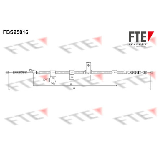 FBS25016 - Cable, parking brake 