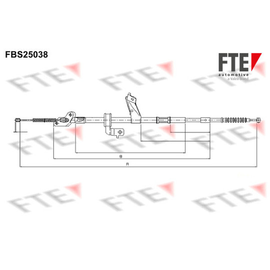 FBS25038 - Cable, parking brake 