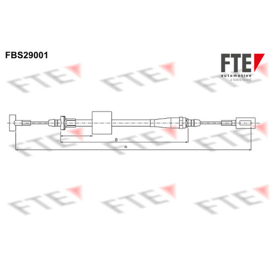 FBS29001 - Cable, parking brake 