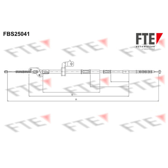 FBS25041 - Cable, parking brake 