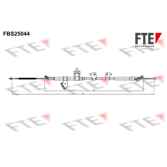 FBS25044 - Cable, parking brake 