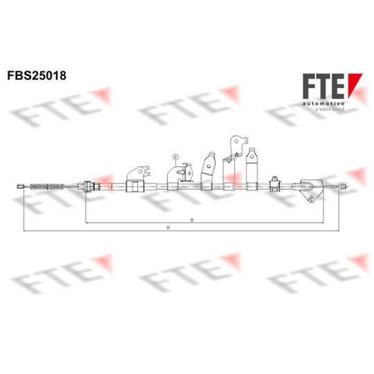 FBS25018 - Cable, parking brake 