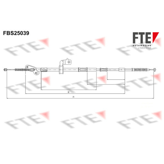 FBS25039 - Cable, parking brake 