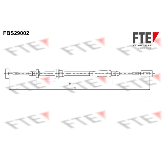 FBS29002 - Cable, parking brake 