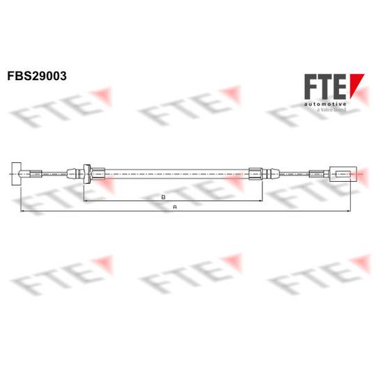 FBS29003 - Cable, parking brake 