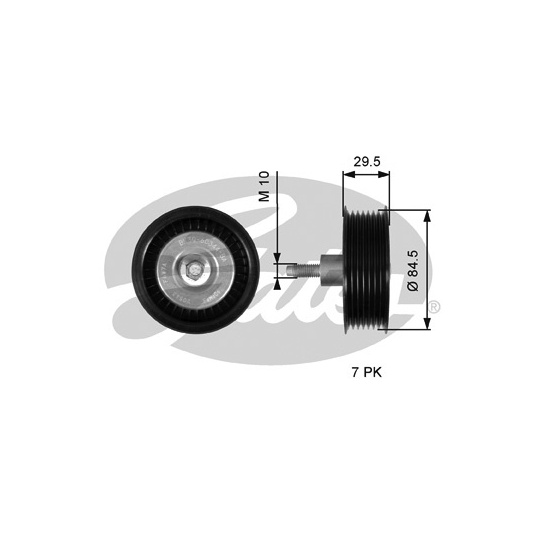 T36536 - Deflection/Guide Pulley, v-ribbed belt 