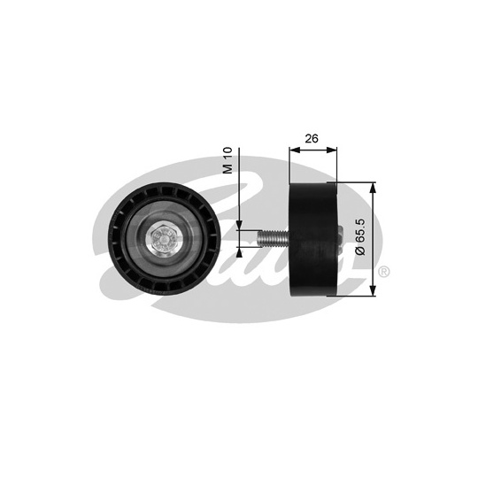 T36775 - Deflection/Guide Pulley, v-ribbed belt 