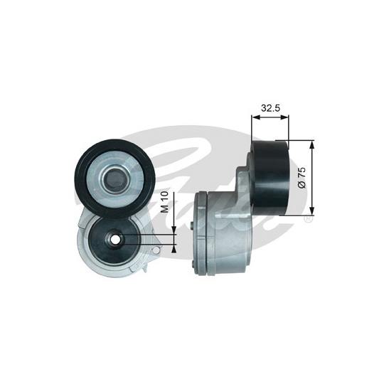 T38724 - Belt Tensioner, v-ribbed belt 