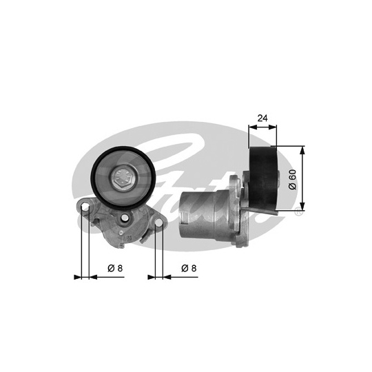 T39397 - Belt Tensioner, v-ribbed belt 