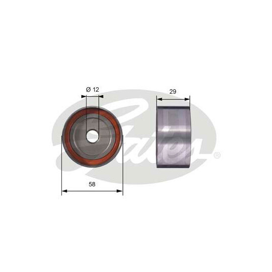 T42025 - Deflection/Guide Pulley, timing belt 