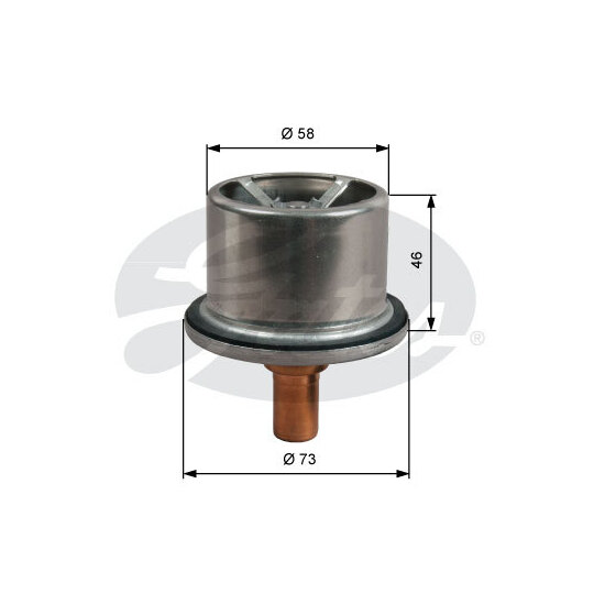 TH51287G1 - Termostaat, Jahutusvedelik 