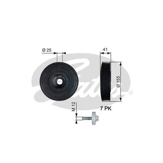 TVD1017A - Belt Pulley, crankshaft 