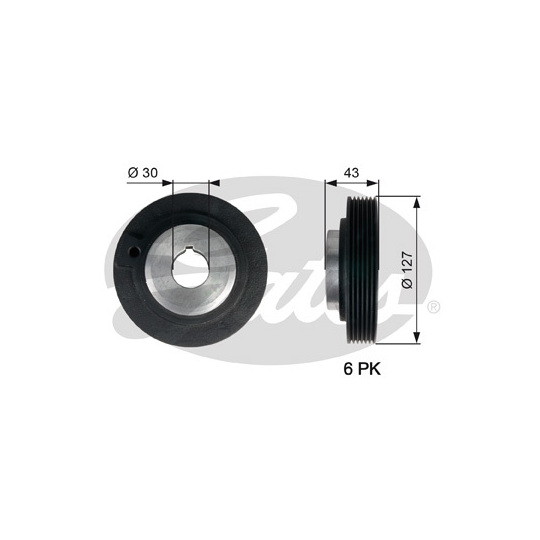 TVD1066 - Belt Pulley, crankshaft 