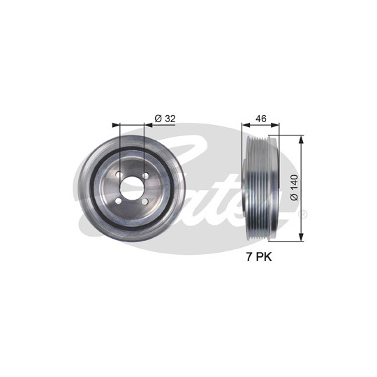 TVD1078 - Belt Pulley, crankshaft 