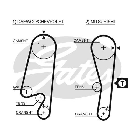 K015434XS - Timing Belt Set 