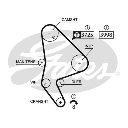 K015588XS - Timing Belt Set 