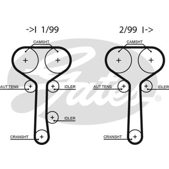 K025508XS - Timing Belt Set 