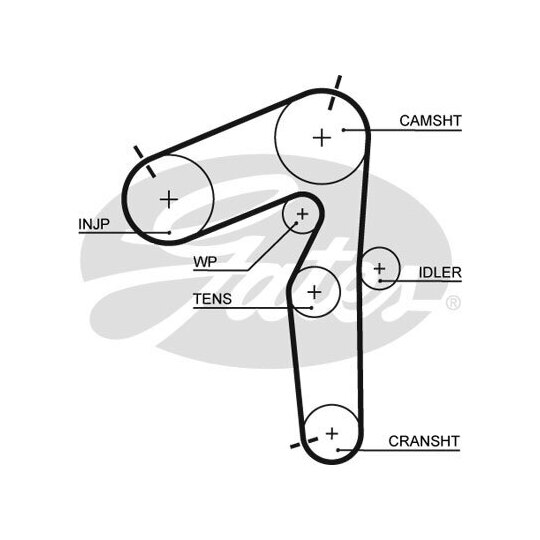 K035462XS - Tand/styrremssats 