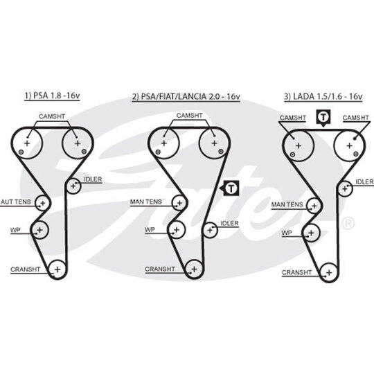 K055468XS - Timing Belt Set 